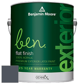 Benjamin Moore Ben 541 Waterborne Exterior Flat Finish краска цвет AF-565 