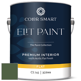 COLOR SMART CS 745 ELIT PAINT глубокоматовая моющаяся краска цвет NCS S 6030-G30Y 