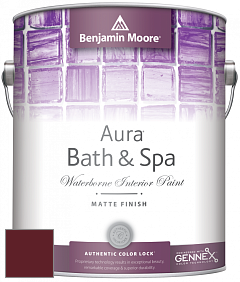 Benjamin Moore Aura 532 Bath & Spa Waterborne Interior Paint Matte Finish краска цвет RAL 3005 