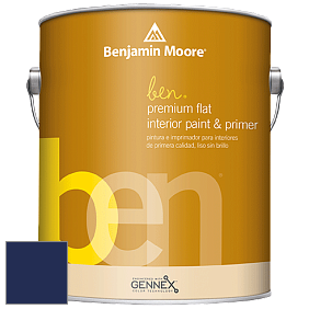Benjamin Moore Ben W625 Premium Interior Latex Flat краска цвет RAL 5013 