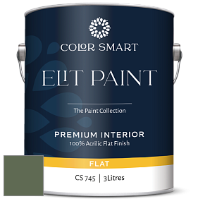 COLOR SMART CS 745 ELIT PAINT глубокоматовая моющаяся краска цвет NCS S 6020-G30Y 