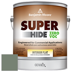Benjamin Moore 355 Super Hide Zero Voc Interior Flat краска цвет AF-475 
