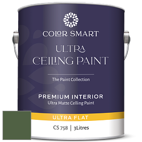 COLOR SMART CS 758 ULTRA CEILING PAINT ультраматовая краска цвет NCS S 6030-G30Y 