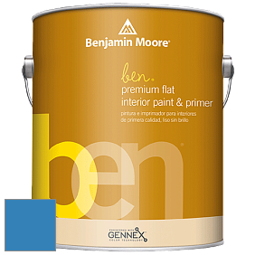 Benjamin Moore Ben W625 Premium Interior Latex Flat краска цвет RAL 5012 