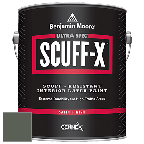 Benjamin Moore 486 Ultra Spec SCUFF-X Interior Satin Finish краска цвет NCS S 7010-G30Y 