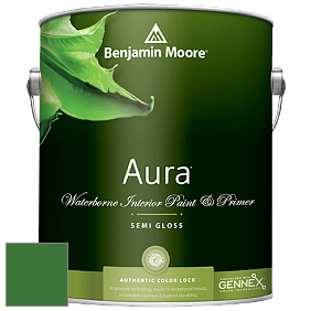Benjamin Moore Aura 528 Waterborne Interior Semi-gloss Finish краска цвет RAL 6010 