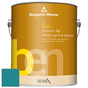 Benjamin Moore Ben W625 Premium Interior Latex Flat краска цвет RAL 5018 