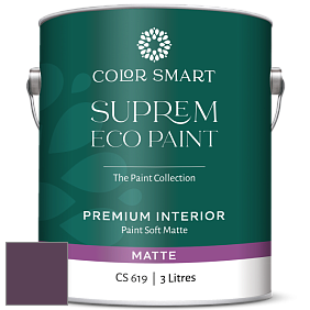 COLOR SMART CS 619 SUPREM ECO PAINT матовая краска цвет NCS S 6030-R40B 