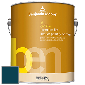Benjamin Moore Ben W625 Premium Interior Latex Flat краска цвет RAL 5020 