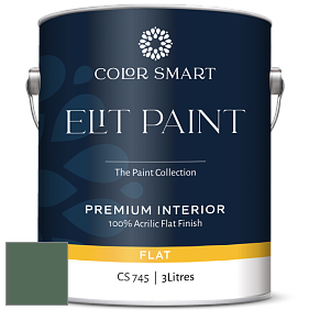 COLOR SMART CS 745 ELIT PAINT глубокоматовая моющаяся краска цвет NCS S 6020-G10Y 