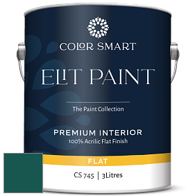 COLOR SMART CS 745 ELIT PAINT глубокоматовая моющаяся краска цвет NCS S 6035-B60G 