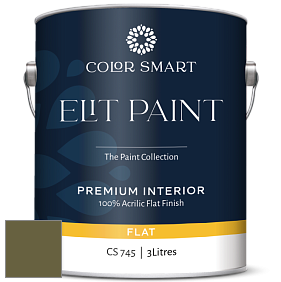 COLOR SMART CS 745 ELIT PAINT глубокоматовая моющаяся краска цвет NCS S 6030-G70Y 