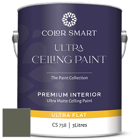 COLOR SMART CS 758 ULTRA CEILING PAINT ультраматовая краска цвет NCS S 7010-G50Y 