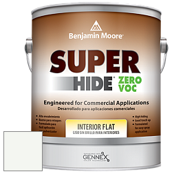 Benjamin Moore 355 Super Hide Zero Voc Interior Flat краска цвет OC-65 Chantilly Lace