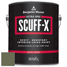 Benjamin Moore 486 Ultra Spec SCUFF-X Interior Satin Finish краска цвет NCS S 6020-G50Y 
