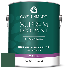 COLOR SMART CS 619 SUPREM ECO PAINT матовая краска цвет NCS S 6030-G 