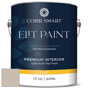 Краска COLOR SMART CS 745 ELIT PAINT глубокоматовая моющаяся краска цвет 996 Ashen Tan