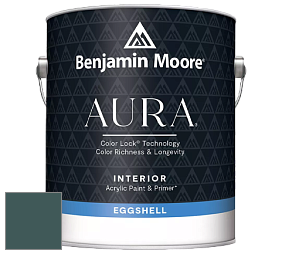 Benjamin Moore Aura 524 Waterborne Interior Eggshell Finish краска цвет 2053-10 Mallard Green