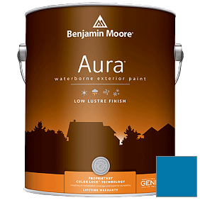 Краска Aura Waterborne Exterior Low Lustre Finish (634) цвет 791 Paddington Blue