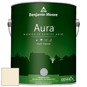 Benjamin Moore Aura 629 Waterborne Exterior Flat Finish краска цвет OC-101 Desolate