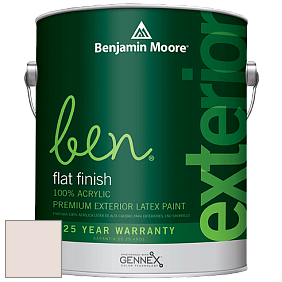 Benjamin Moore Ben 541 Waterborne Exterior Flat Finish краска цвет 2100-70 Victorian Lace