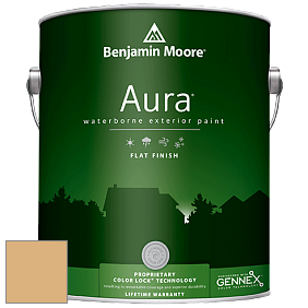 Benjamin Moore Aura 629 Waterborne Exterior Flat Finish краска цвет 2160-40 Roasted Sesame Seed