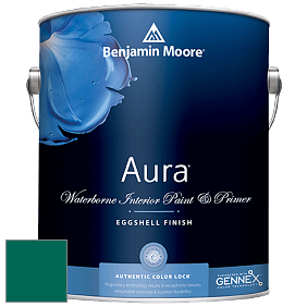 Benjamin Moore Aura 524 Waterborne Interior Eggshell Finish краска цвет NCS S 4550-B80G 