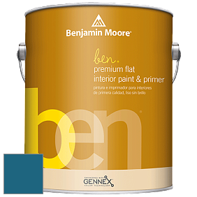 Benjamin Moore Ben W625 Premium Interior Latex Flat краска цвет 2059-20 Caribbean Azure