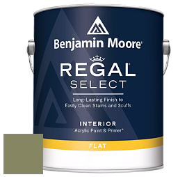 Benjamin Moore 547 Regal Select Waterborne Interior Flat Finish краска цвет 2144-20 Eucalyptus Leaf