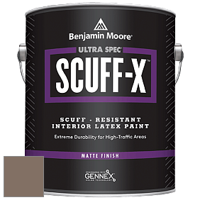Benjamin Moore 484 Ultra Spec SCUFF-X Interior Matte Finish краска цвет 1008 Devonwood Taupe
