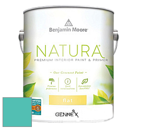 Benjamin Moore 514 Natura Interior Semi-Gloss Finish краска цвет 663 Teal Tone