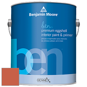 Benjamin Moore Ben W626 Premium Interior Latex Eggshell краска цвет 2169-20 Orange Parrot