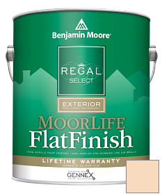 Краска Regal Select Exterior Paint-MoorLife Flat Finish (W105) цвет 120 Delicate Peach