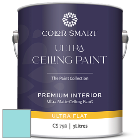 COLOR SMART CS 758 ULTRA CEILING PAINT ультраматовая краска цвет NCS S 0530-B30G 
