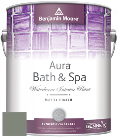 Benjamin Moore Aura 532 Bath & Spa Waterborne Interior Paint Matte Finish краска цвет NCS S 5010-G30Y 
