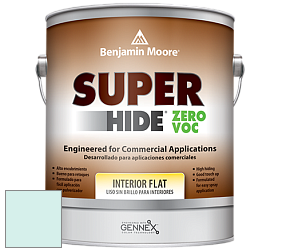 Benjamin Moore 355 Super Hide Zero Voc Interior Flat краска цвет 2048-70 Barely Teal