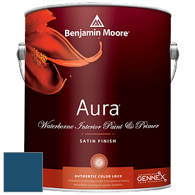 Benjamin Moore Aura 526 Waterborne Interior Satin Finish покрытие цвет NCS S 5540-R90B 