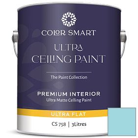 Краска COLOR SMART CS 758 ULTRA CEILING PAINT ультраматовая краска цвет 766 Delano Waters