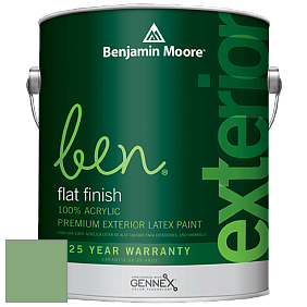 Benjamin Moore Ben 541 Waterborne Exterior Flat Finish краска цвет 565 Aurora Borealis