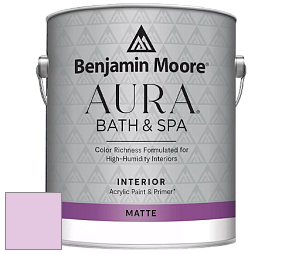 Benjamin Moore Aura 532 Bath & Spa Waterborne Interior Paint Matte Finish краска цвет 2075-60 Passion Pink