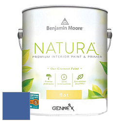 Benjamin Moore 514 Natura Interior Semi-Gloss Finish краска цвет 2067-30 Twilight Blue