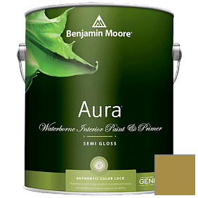Краска Aura Waterborne Interior Semi-gloss Finish (528) цвет 2150-20 Lichen Green
