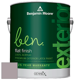 Benjamin Moore Ben 541 Waterborne Exterior Flat Finish краска цвет 2113-50 Mauve Desert