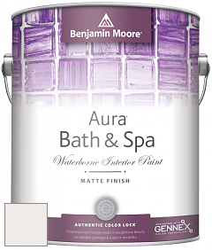 Benjamin Moore Aura 532 Bath & Spa Waterborne Interior Paint Matte Finish краска цвет OC-70 BM OC-70