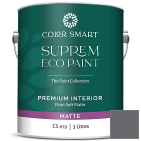 Краска COLOR SMART CS 619 SUPREM ECO PAINT матовая краска цвет 1616 Stormy Sky
