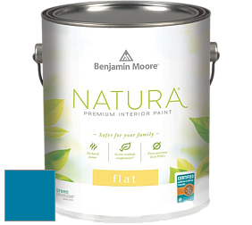 Benjamin Moore 512 Natura Interior Flat Finish матовая краска цвет 2060-30 Seaport Blue