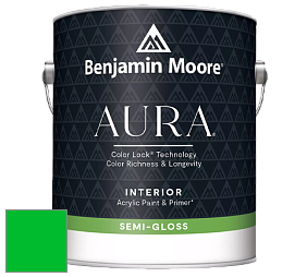 Benjamin Moore Aura 528 Waterborne Interior Semi-gloss Finish краска цвет RAL 6038 