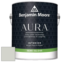 Benjamin Moore Aura 528 Waterborne Interior Semi-gloss Finish краска цвет OC-52 Gray Owl