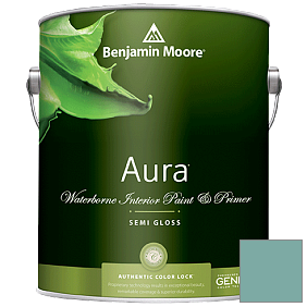 Краска Aura Waterborne Interior Semi-gloss Finish (528) цвет 2050-40 Florida Keys Blue