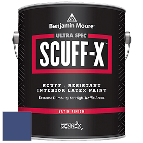 Benjamin Moore 486 Ultra Spec SCUFF-X Interior Satin Finish краска цвет 2067-20 Starry Night Blue